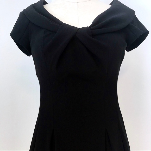 Vintage Moschino 6 Retro Work Cocktail Dress Black - Picture 10 of 12